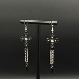 Spiked Cross Earrings