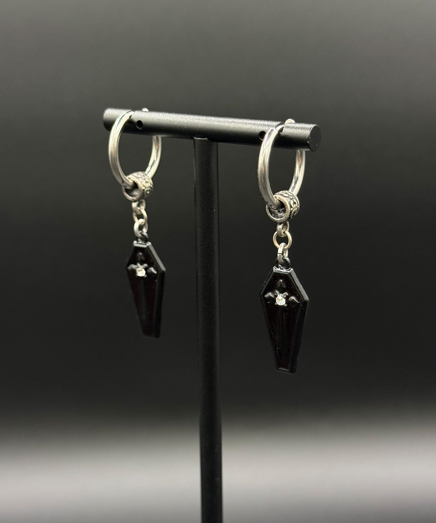 Coffin Hoop Earrings