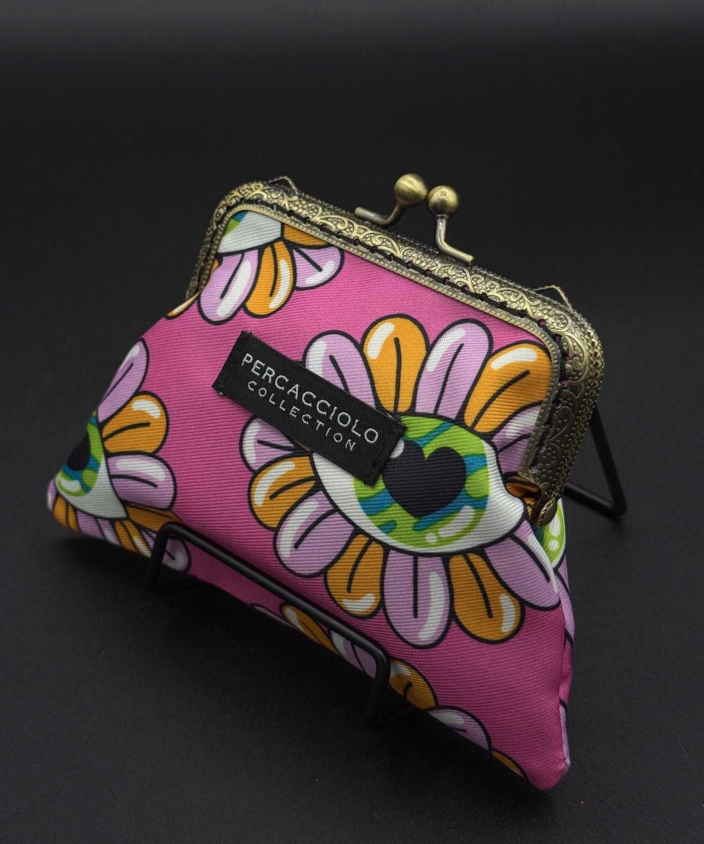 Floral Eye Coin Purse Percacciolo Collection