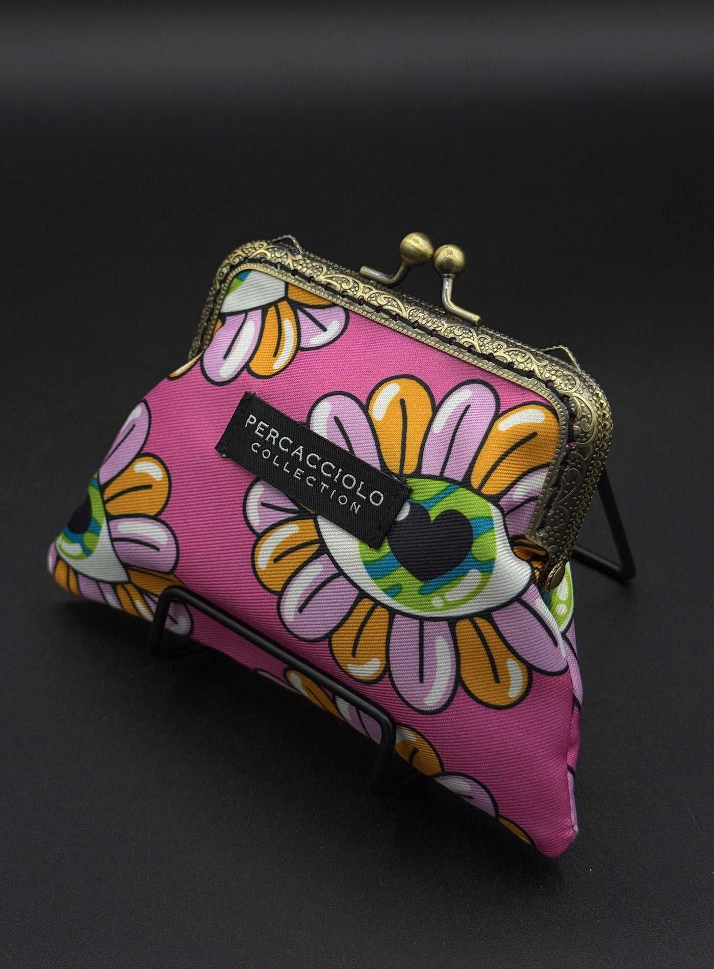 Floral Eye Coin Purse Percacciolo Collection
