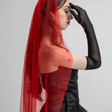 Lydia Beaded Fingertip Veil Percacciolo Collection