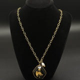 Noir Gold Flake Pendant