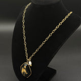 Noir Gold Flake Pendant