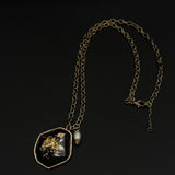 Noir Gold Flake Pendant