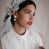 Ophelia Beaded Cap Veil Percacciolo Collection