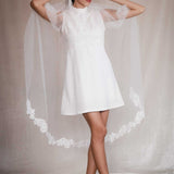 Ophelia Beaded Cap Veil Percacciolo Collection
