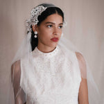 Ophelia Beaded Cap Veil Percacciolo Collection