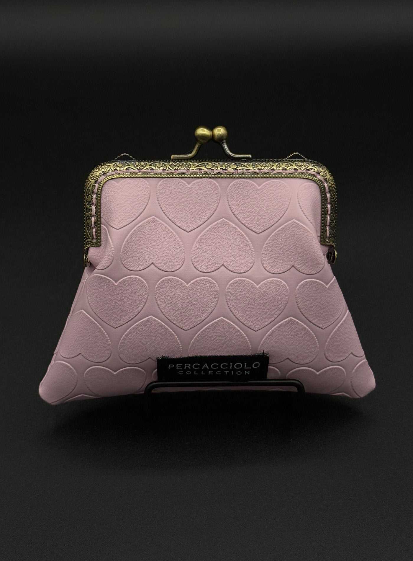 Pink Hearts Coin Purse Percacciolo Collection