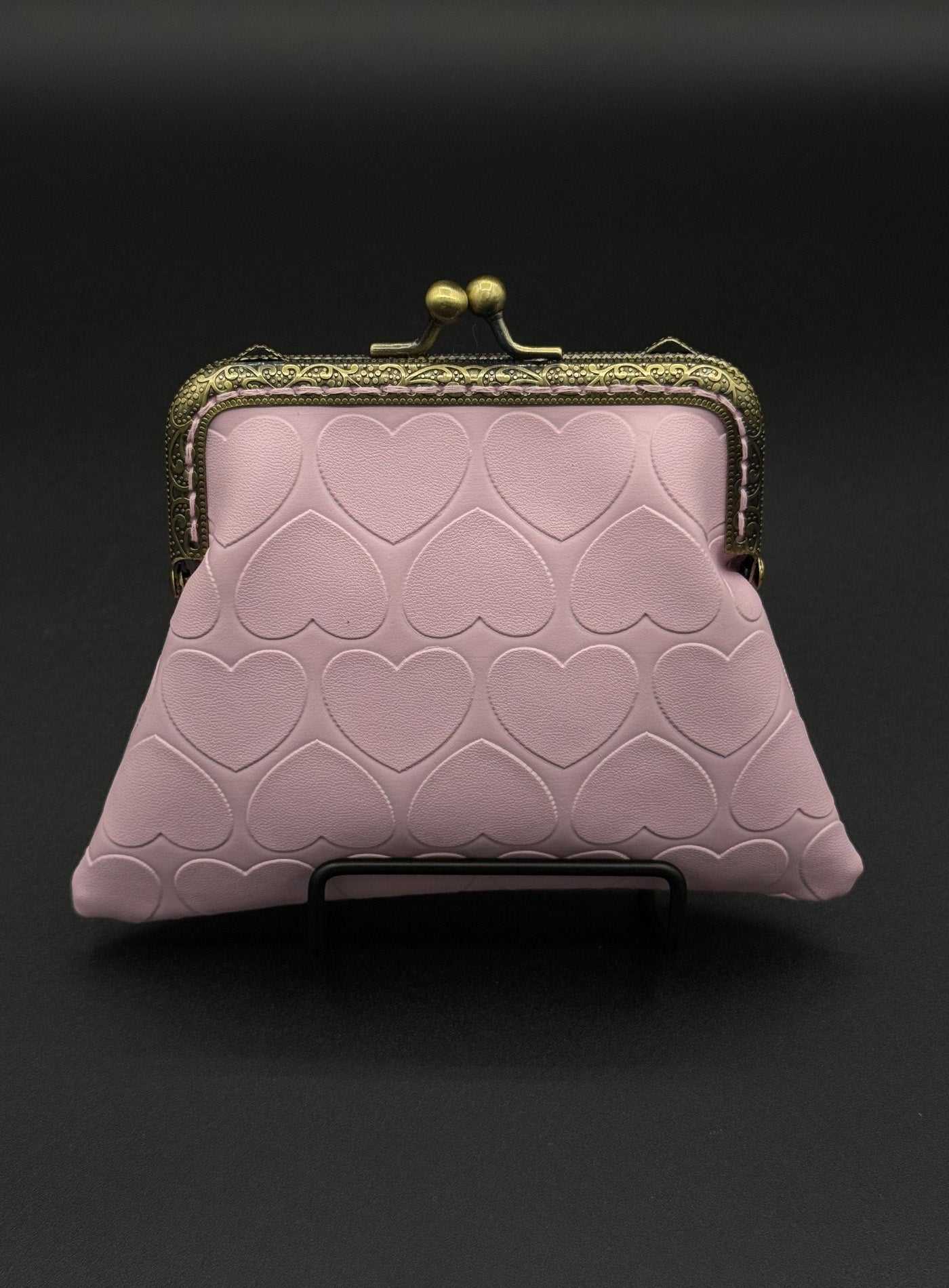 Pink Hearts Coin Purse Percacciolo Collection