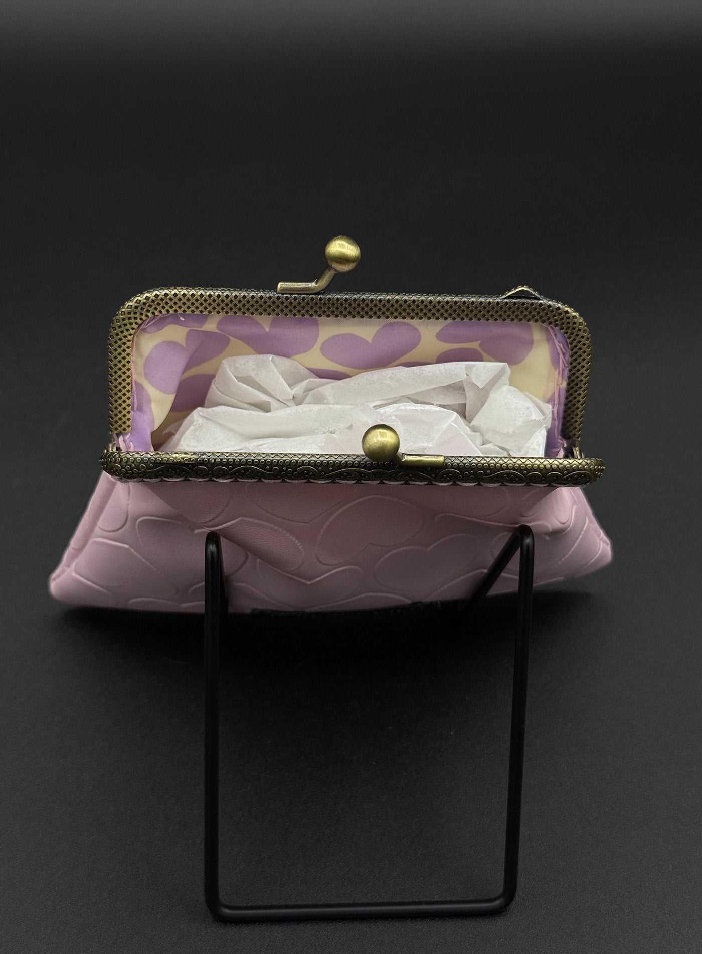 Pink Hearts Coin Purse Percacciolo Collection