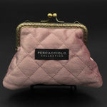 Quilted Dusty Rose Coin Purse Percacciolo Collection