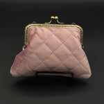 Quilted Dusty Rose Coin Purse Percacciolo Collection