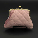 Quilted Dusty Rose Coin Purse Percacciolo Collection