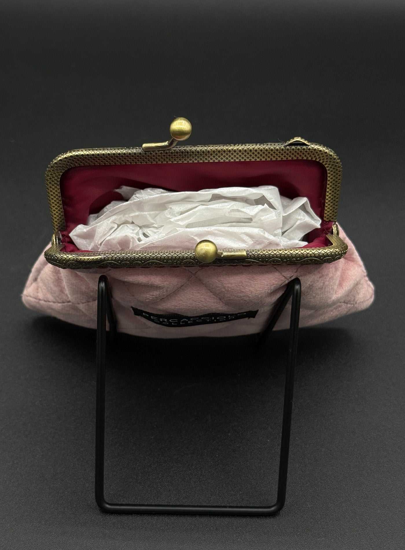 Quilted Dusty Rose Coin Purse Percacciolo Collection