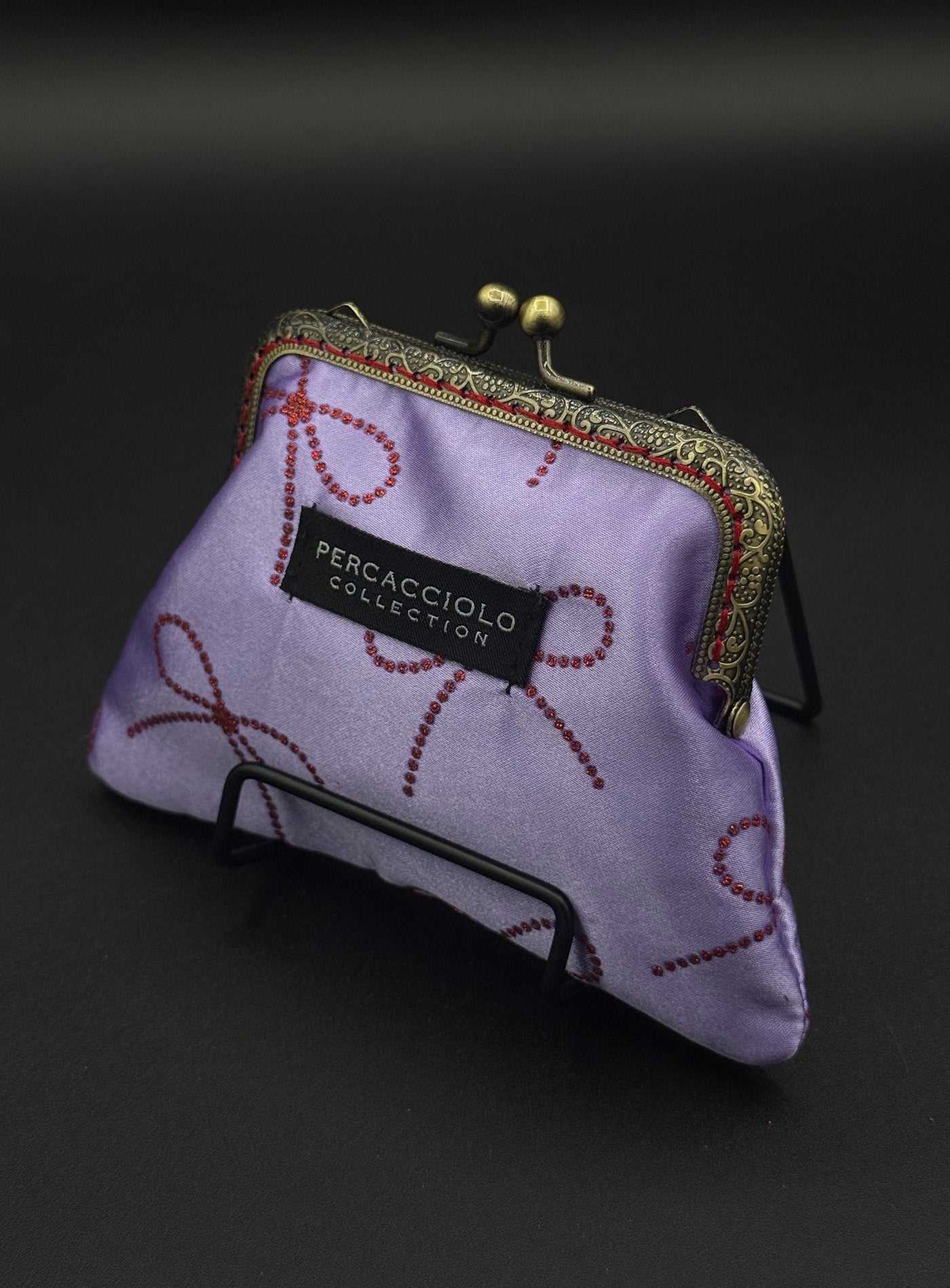 Red Bow Coin Purse Percacciolo Collection