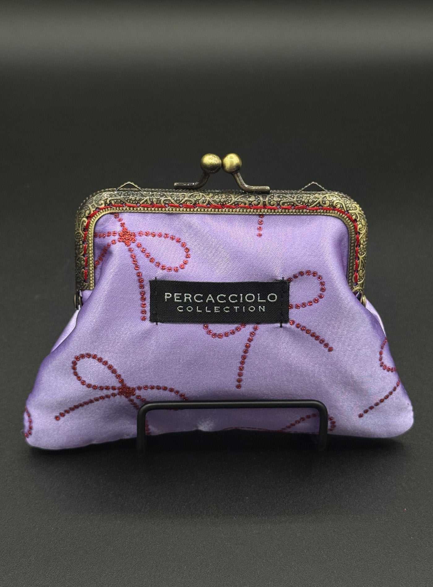 Red Bow Coin Purse Percacciolo Collection