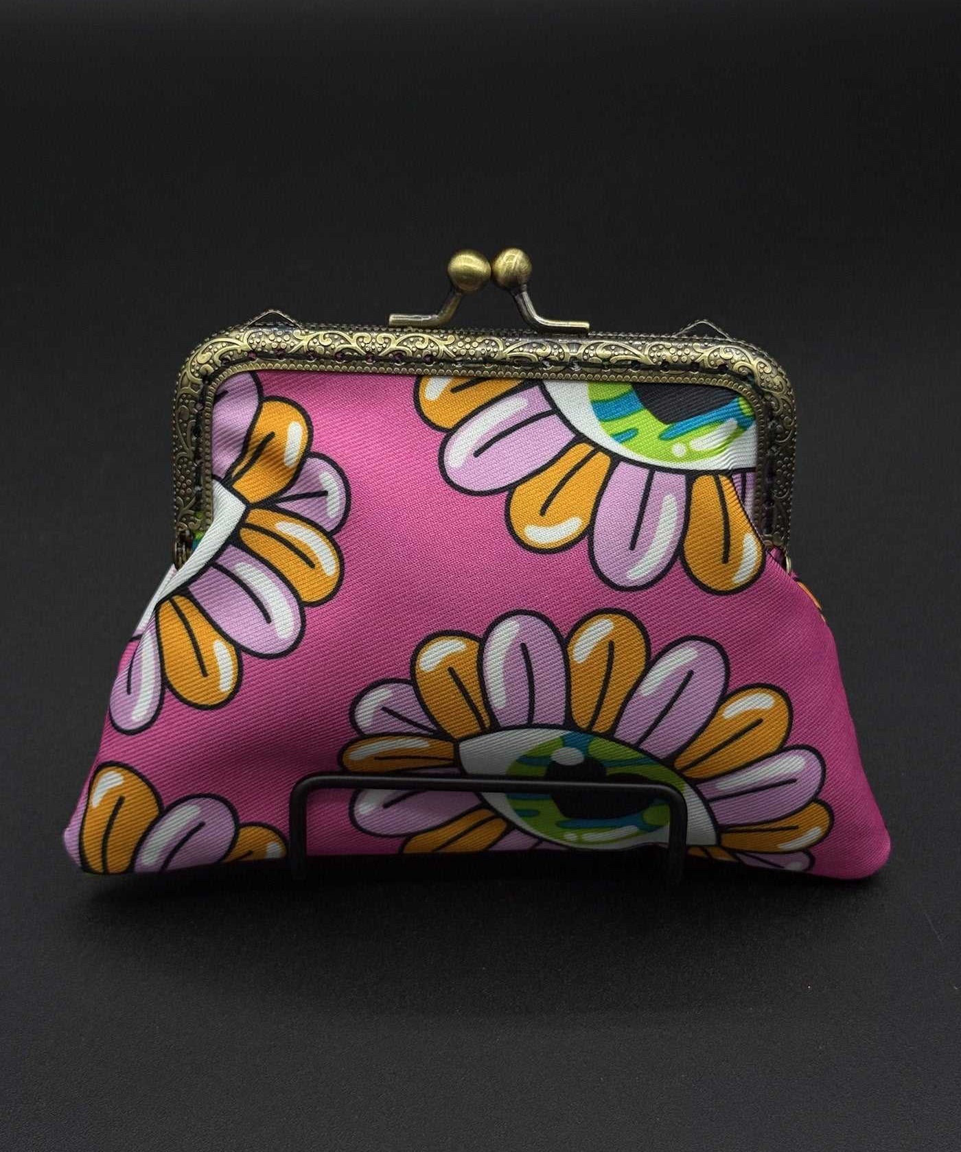 Floral Eye Coin Purse Percacciolo Collection
