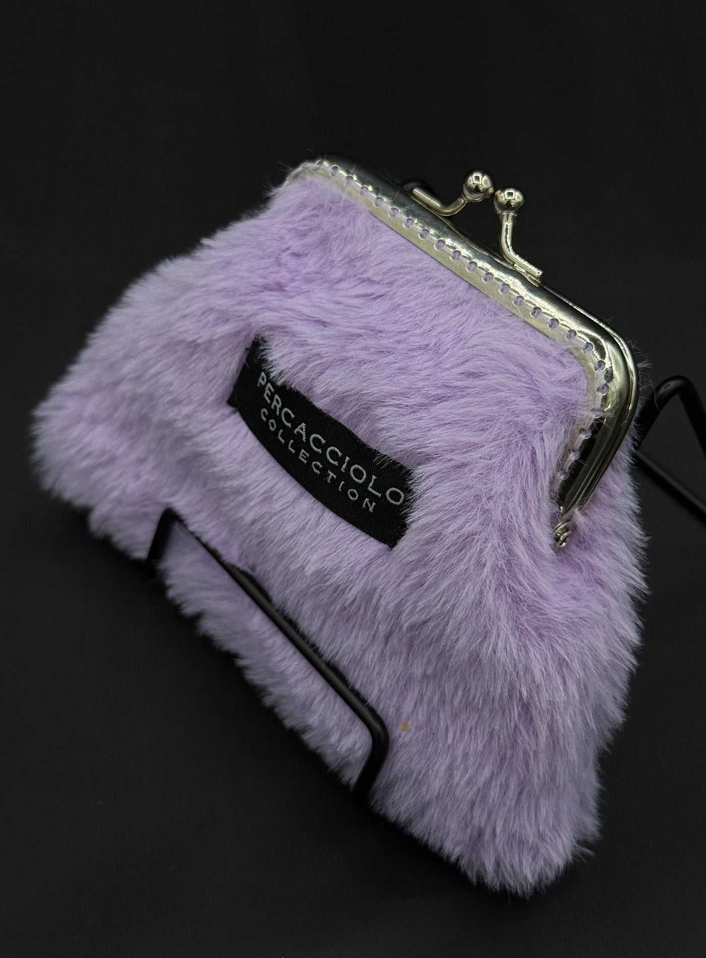 Lavender Fur Coin Purse Percacciolo Collection