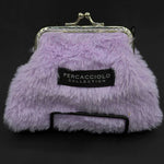 Lavender Fur Coin Purse Percacciolo Collection