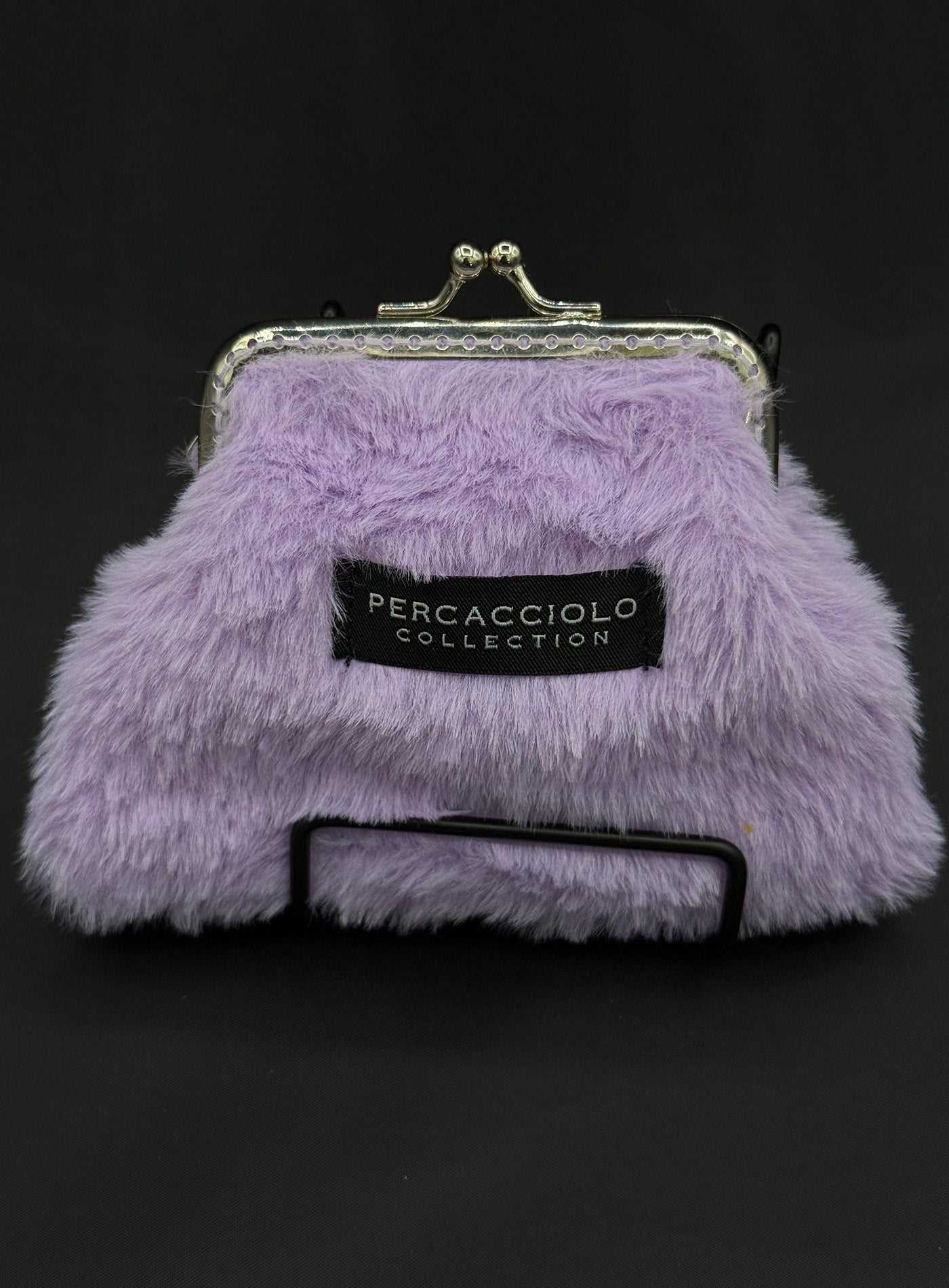 Lavender Fur Coin Purse Percacciolo Collection