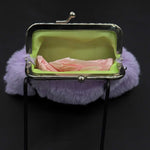 Lavender Fur Coin Purse Percacciolo Collection