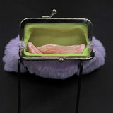 Lavender Fur Coin Purse Percacciolo Collection